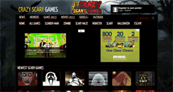 Desktop Screenshot of crazyscarygames.com